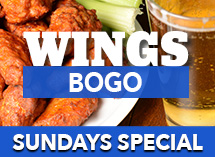 BOGO Wings at the Village Inn in Linwood, MI
