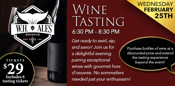 W.H. Ales Wine & Hors D'oeuvres Tasting Event at W.H. Ales in Bay City, MI