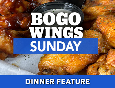 BOGO Wings Sunday at the Village Inn in Linwood, MI
