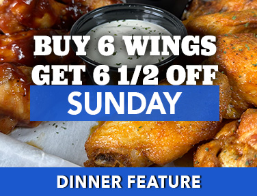 Traditional Wings - Dinner Feature at the Village Inn in Linwood, MI